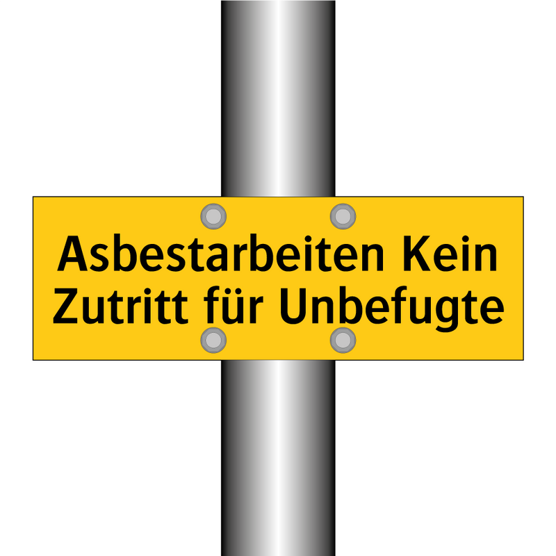 Asbestarbeiten Kein Zutritt für Unbefugte