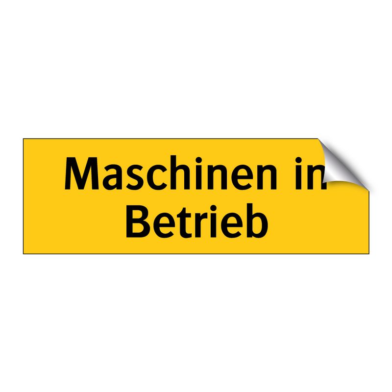 Maschinen in Betrieb