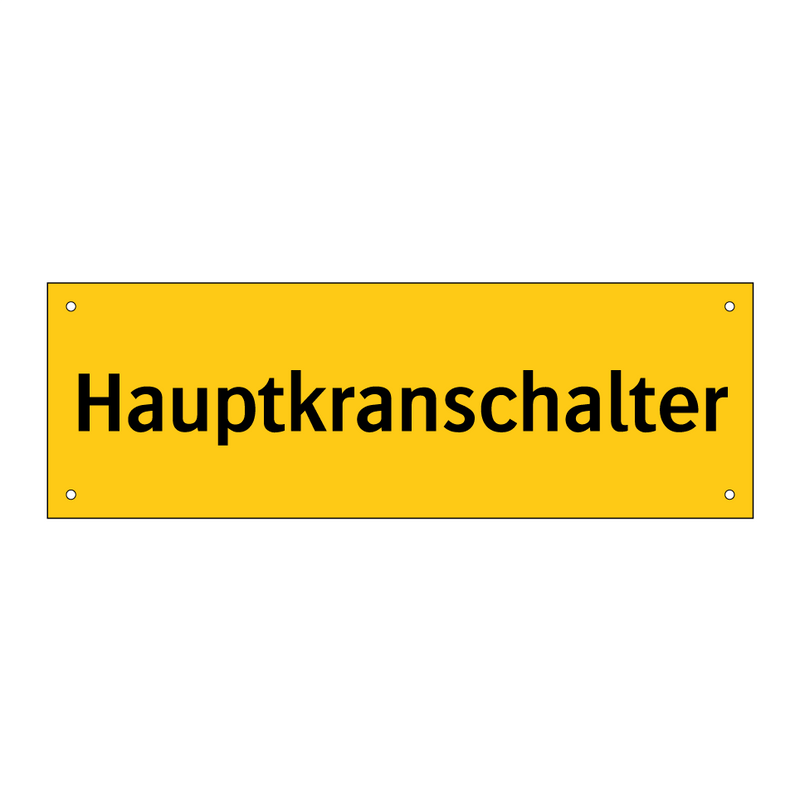 Hauptkranschalter