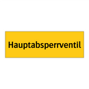 Hauptabsperrventil