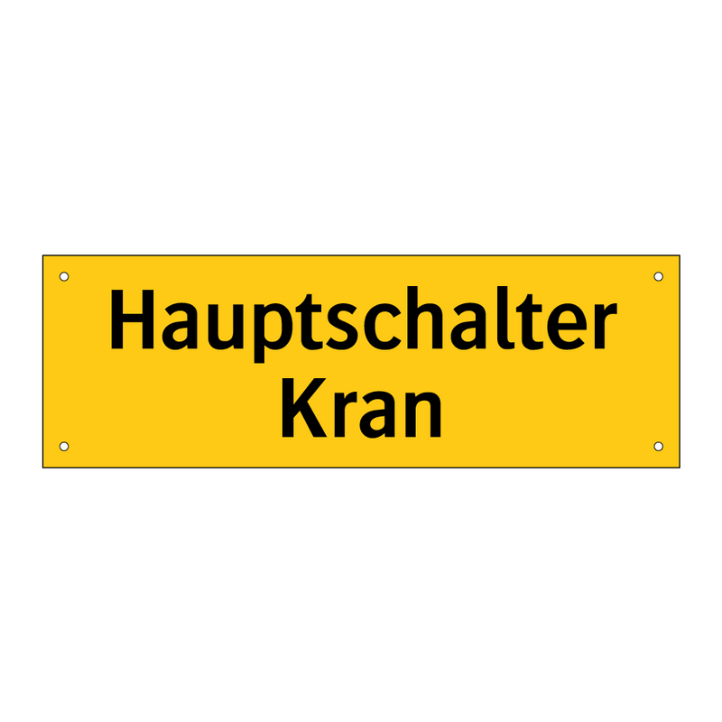 Hauptschalter Kran