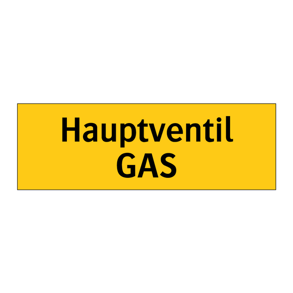 Hauptventil GAS