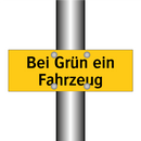 Bei Grün ein Fahrzeug