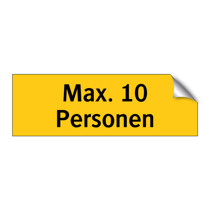 Max. 10 Personen