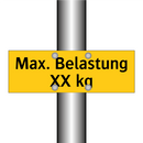 Max. Belastung XX kg