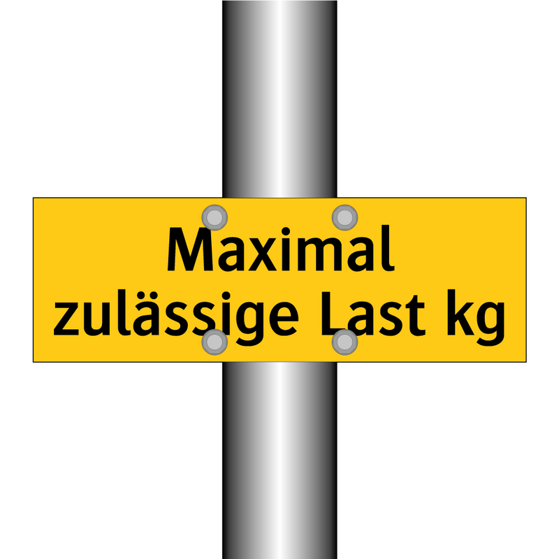 Maximal zulässige Last kg