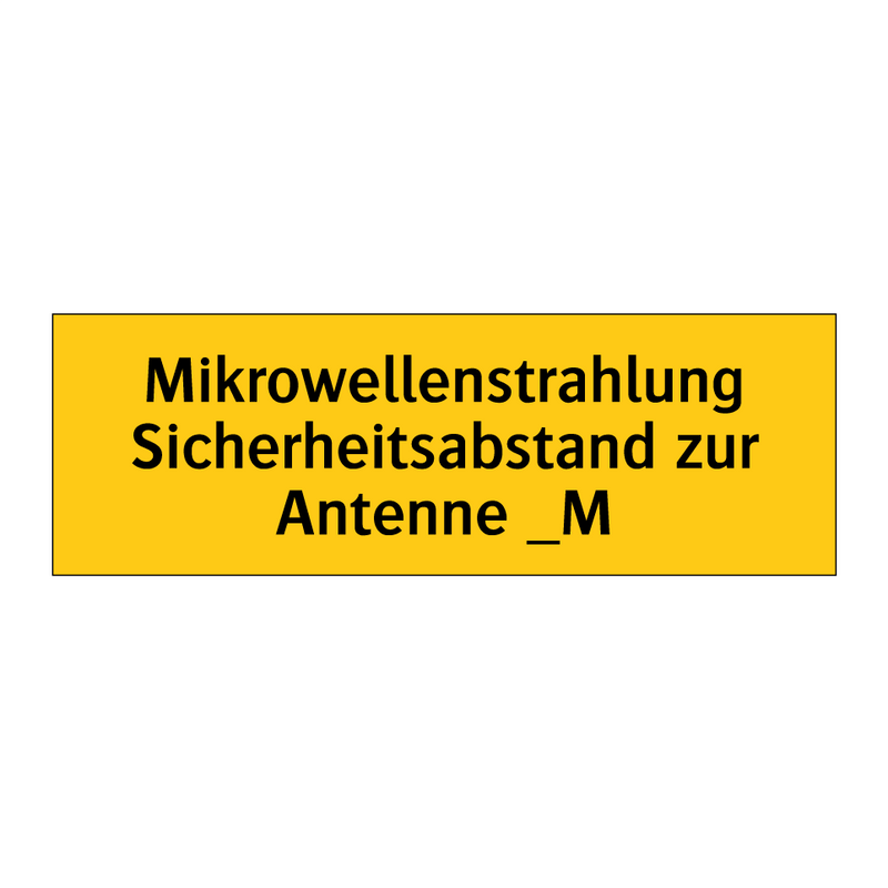 Mikrowellenstrahlung Sicherheitsabstand zur Antenne _M