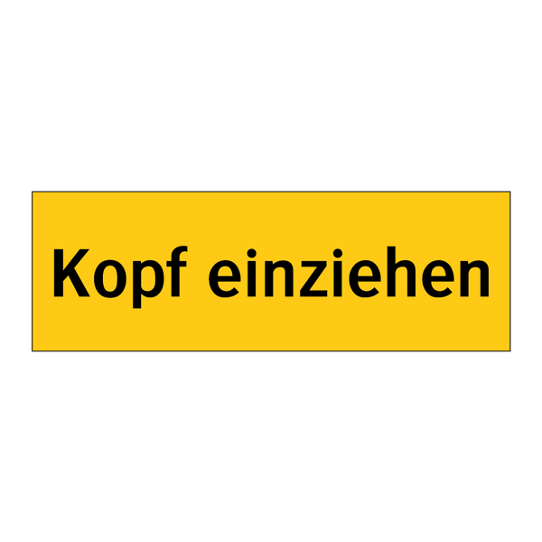 Kopf einziehen
