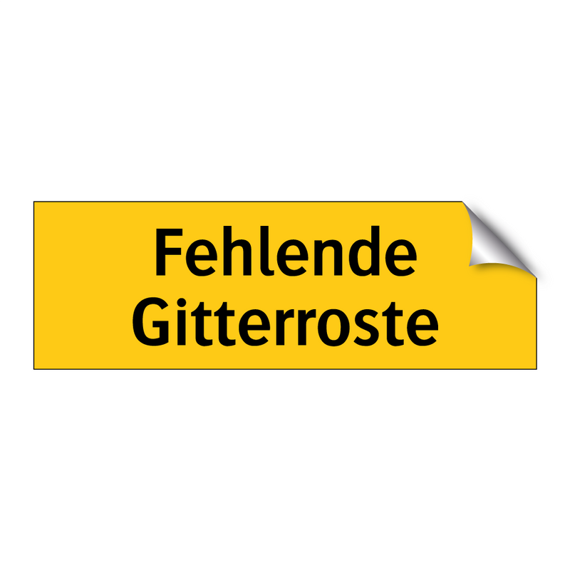 Fehlende Gitterroste