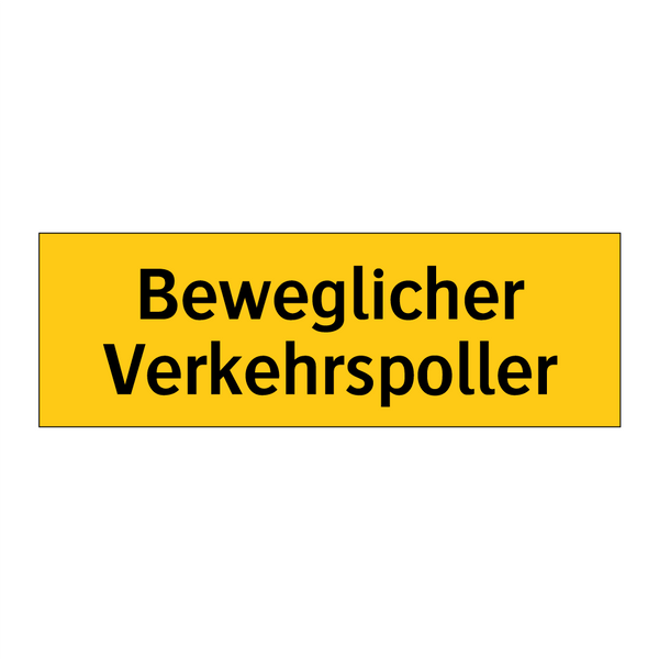 Beweglicher Verkehrspoller