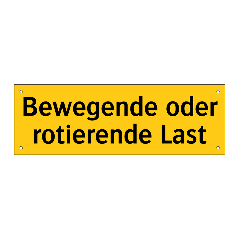 Bewegende oder rotierende Last