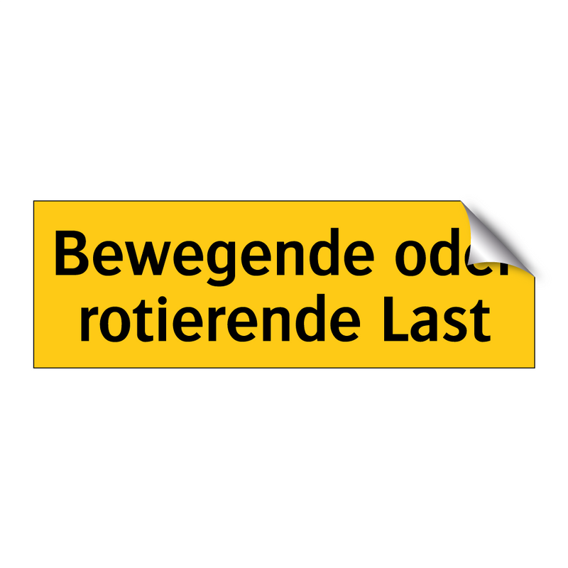 Bewegende oder rotierende Last
