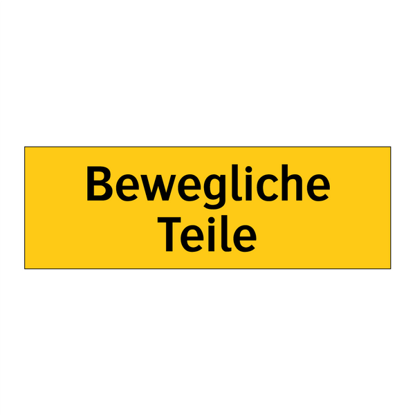 Bewegliche Teile