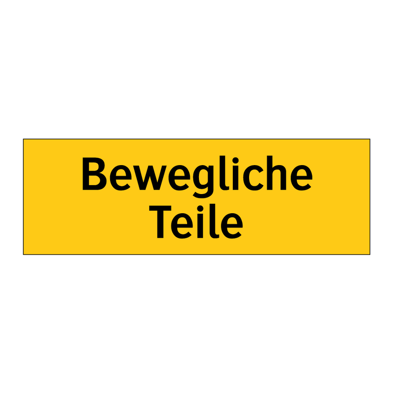Bewegliche Teile