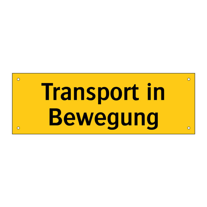 Transport in Bewegung