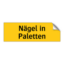 Nägel in Paletten