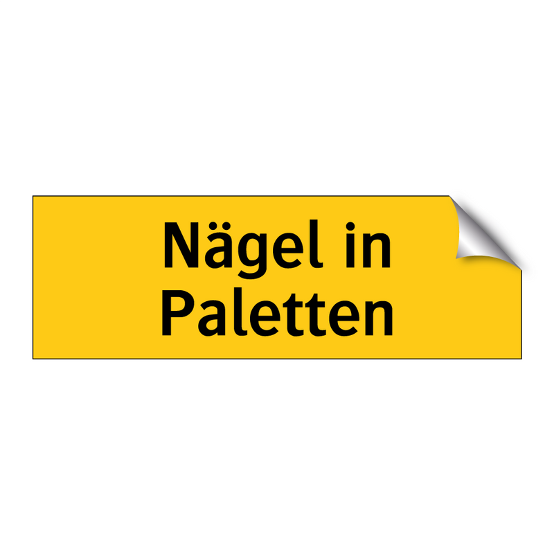 Nägel in Paletten