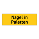 Nägel in Paletten