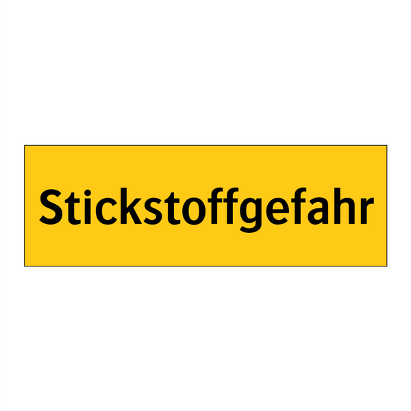 Stickstoffgefahr