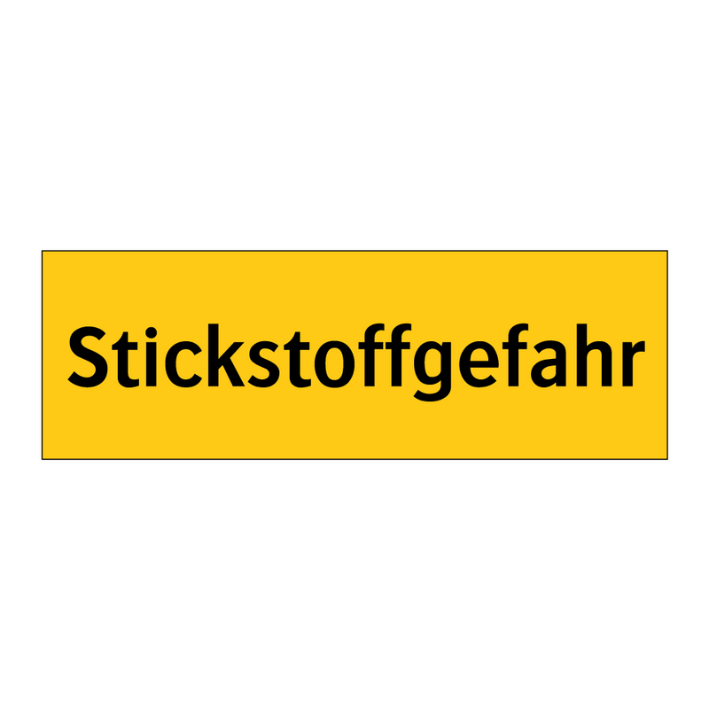 Stickstoffgefahr