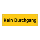 Kein Durchgang