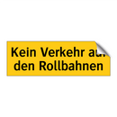 Kein Verkehr auf den Rollbahnen