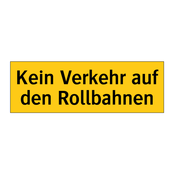 Kein Verkehr auf den Rollbahnen