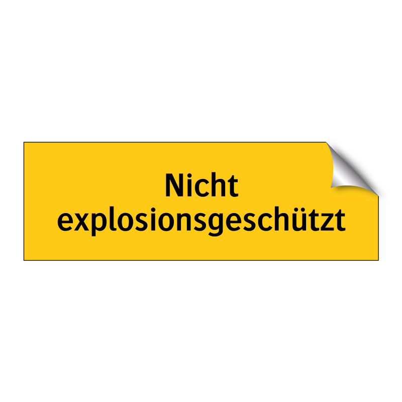 Nicht explosionsgeschützt