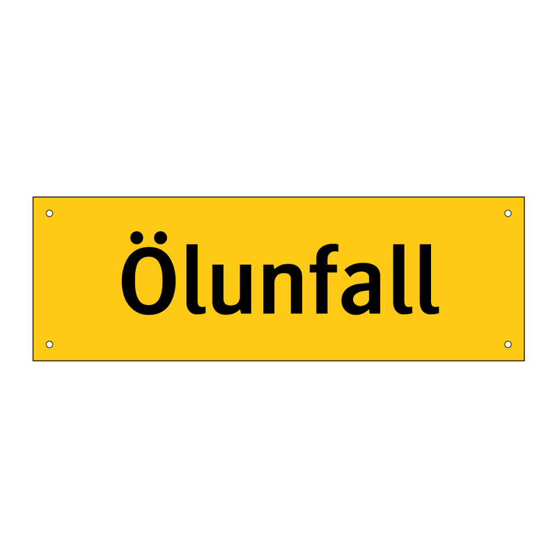 Ölunfall