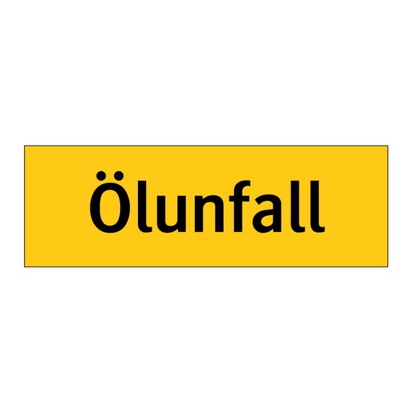 Ölunfall