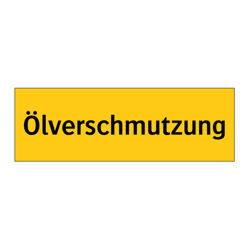 Ölverschmutzung