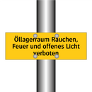 Öllagerraum Rauchen, Feuer und offenes Licht verboten