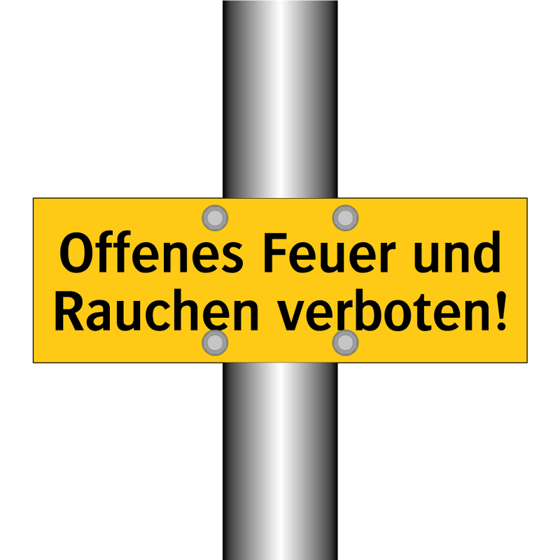 Offenes Feuer und Rauchen verboten!