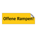 Offene Rampen!