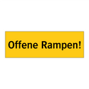 Offene Rampen!