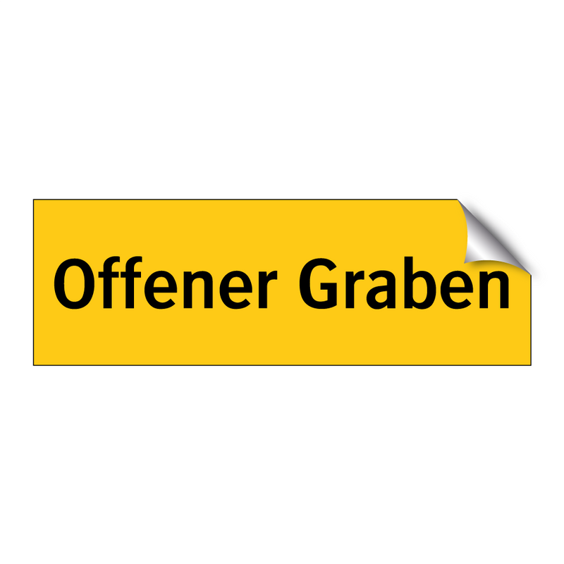 Offener Graben