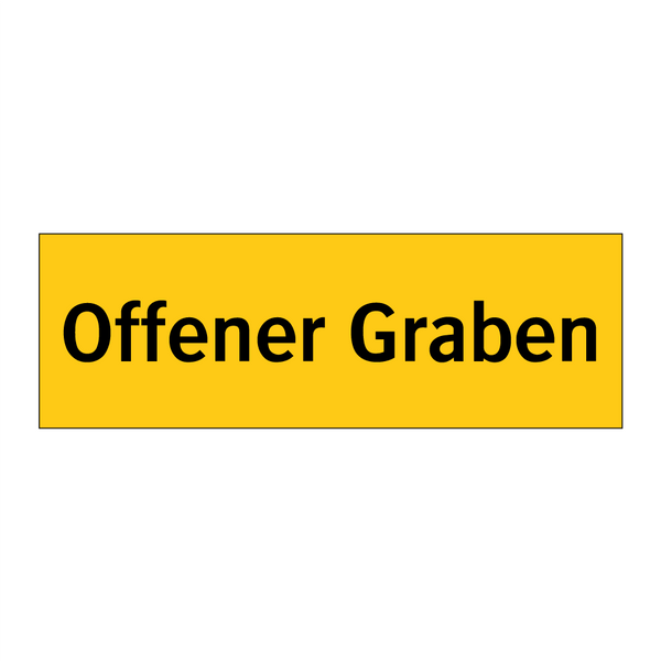 Offener Graben