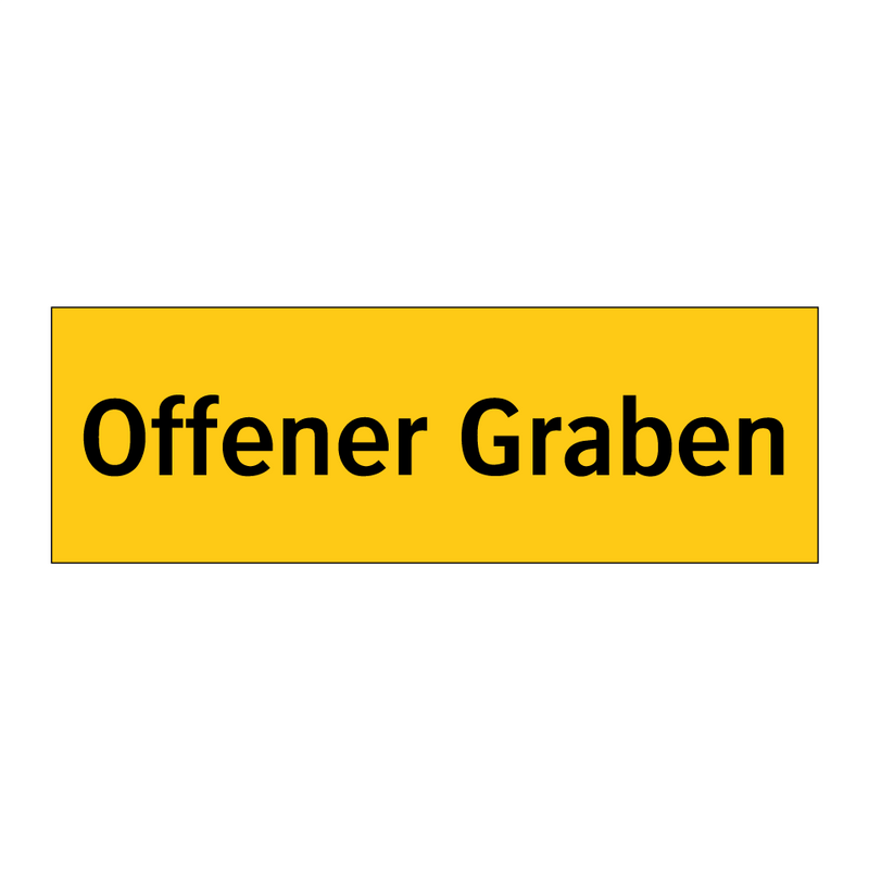 Offener Graben