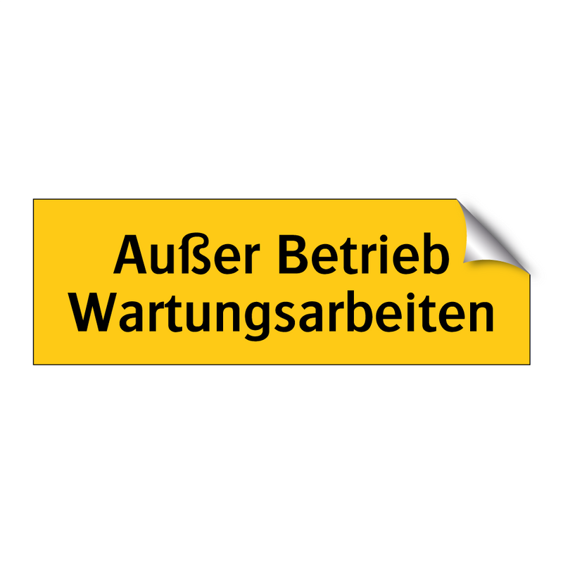Außer Betrieb Wartungsarbeiten