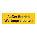 Außer Betrieb Wartungsarbeiten