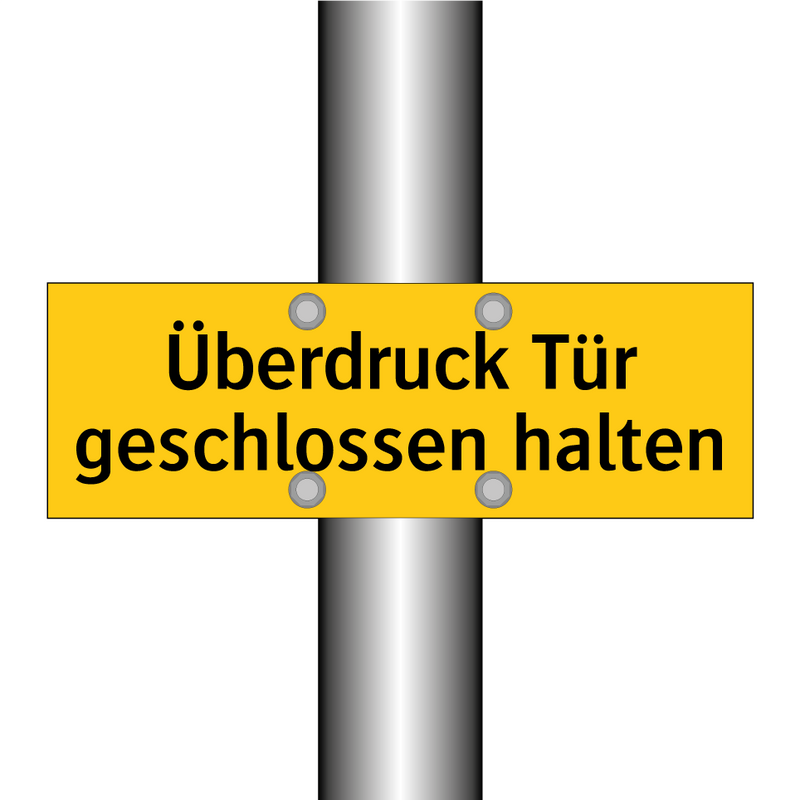 Überdruck Tür geschlossen halten