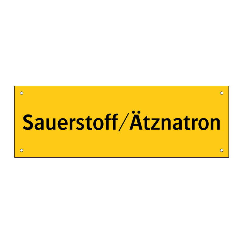 Sauerstoff/Ätznatron