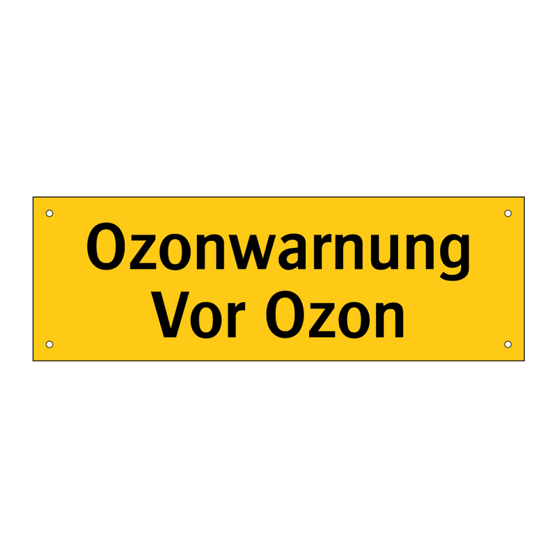 Ozonwarnung Vor Ozon