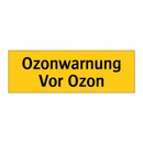 Ozonwarnung Vor Ozon