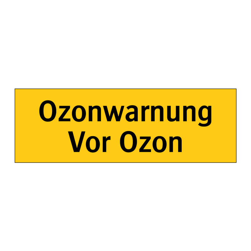 Ozonwarnung Vor Ozon