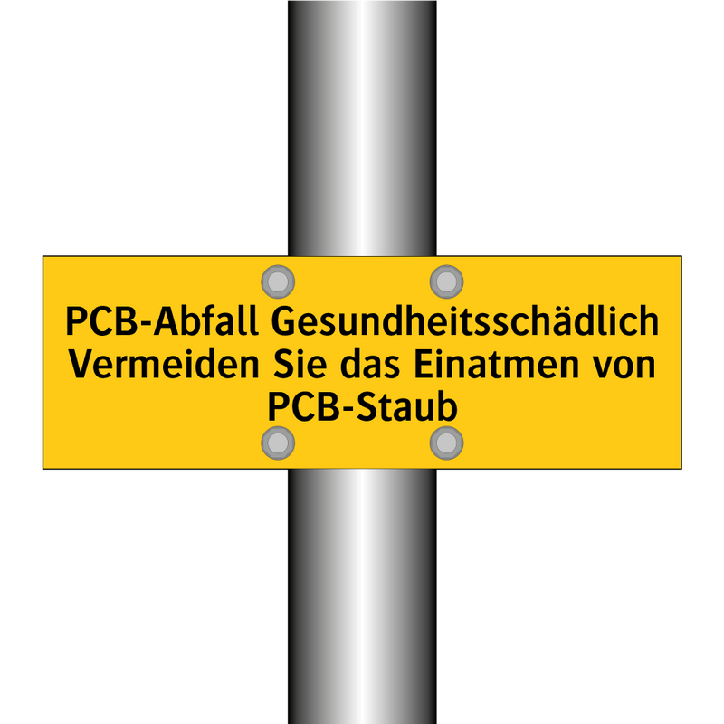 PCB-Abfall Gesundheitsschädlich Vermeiden Sie das Einatmen von PCB-Staub