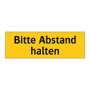 Bitte Abstand halten