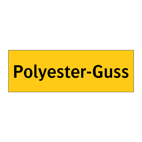 Polyester-Guss