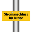 Stromanschluss für Kräne