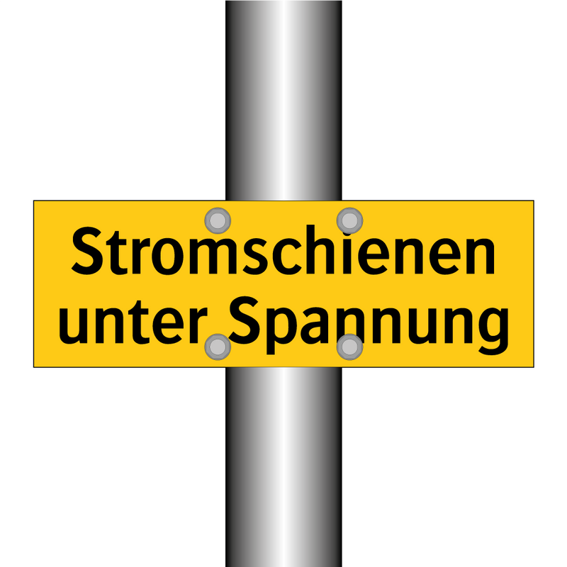 Stromschienen unter Spannung